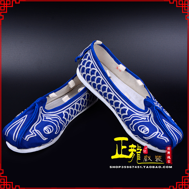 南京戏鞋舞台演出鞋水路英雄三义斋布底鱼鳞洒